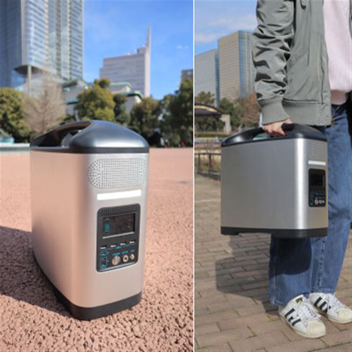 【メーカー直売】 Linoc、持ち運びに対応した1670Whポータブル蓄電池「FEM-PB1600 発電機・ポータブル電源