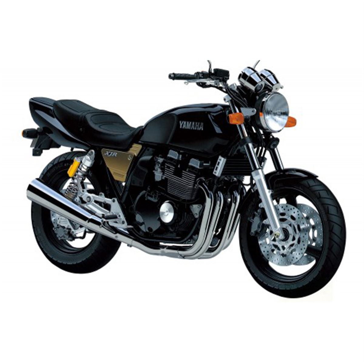 1993年の「XJR400」1/12模型、エンジンは“実車さながらの組み立て”を
