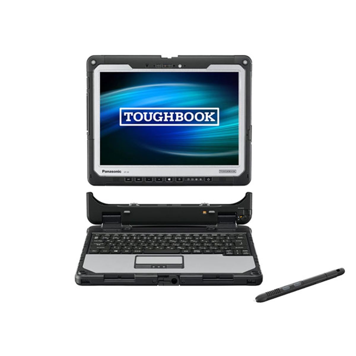 Windowsノート本体 Panasonic TOUGHBOOK CF-33 パナソニック、独自デタッチャブル式の頑丈12型ノートPC