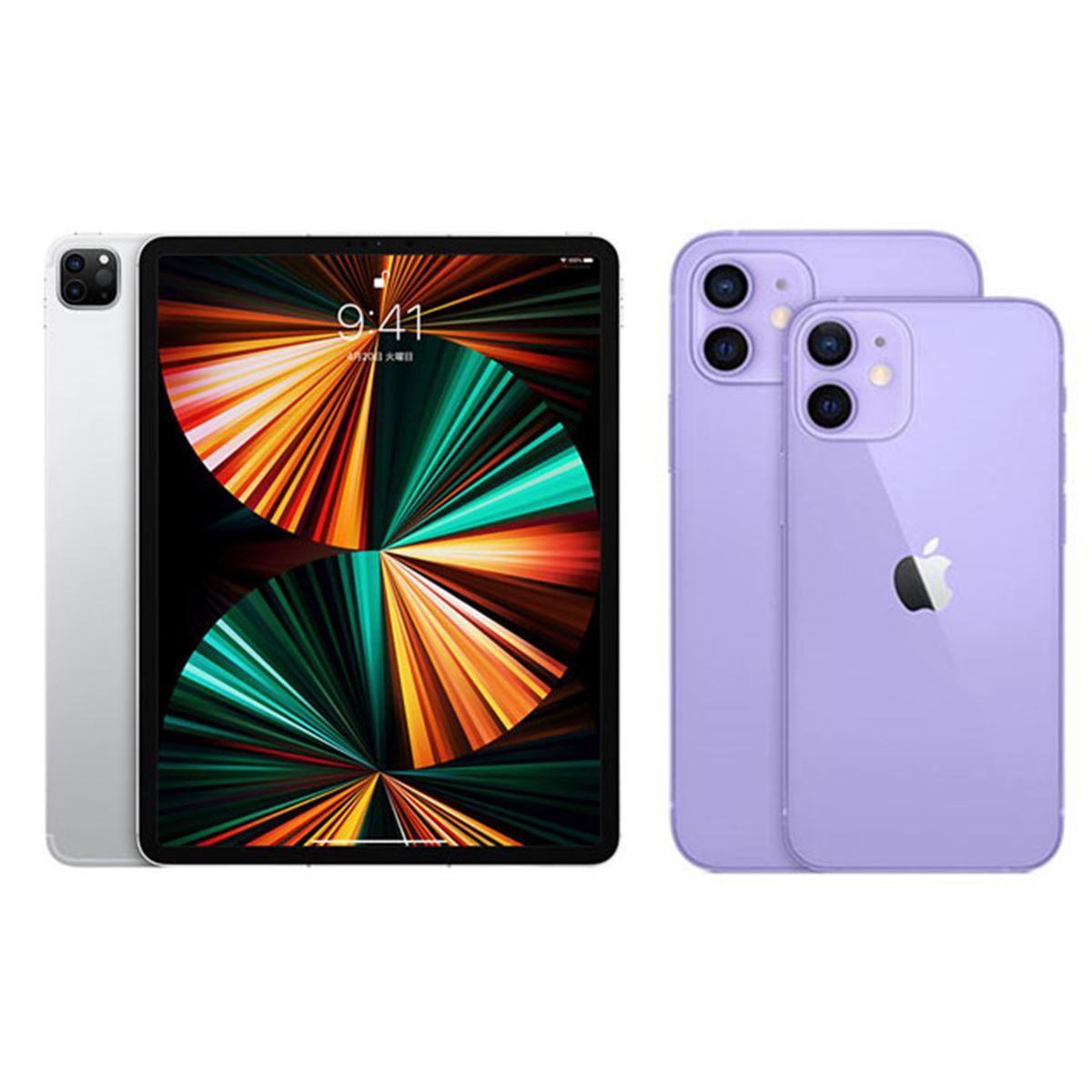 iPhone 12パープル・ミント ipad 3台セット iPhone 12パープル・ミント ipad 3台セット