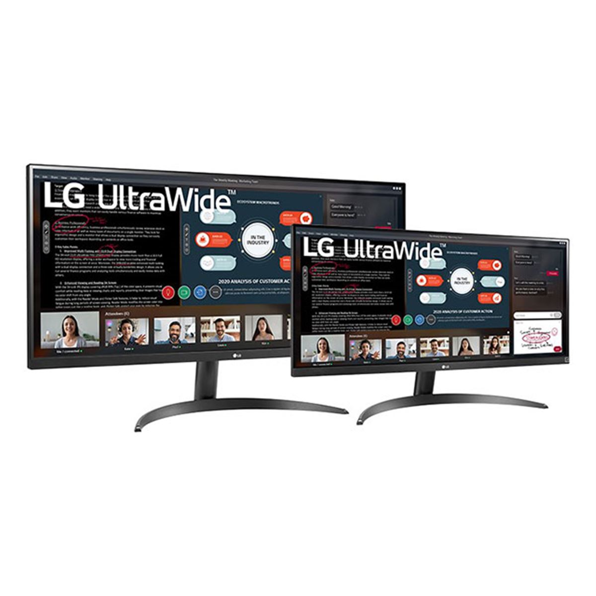 LG　PCモニター UltraWide ブラック [34型 /UltraWide FHD(2560×1080） /ワイド]　34WP550-B LG、2560×1080表示に対応した34型/29型ウルトラワイドディスプレイ