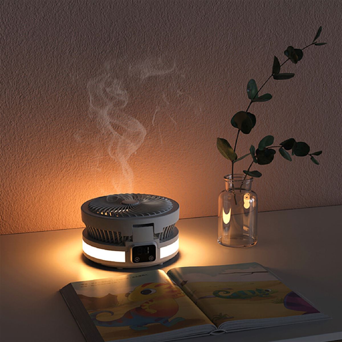 Gloture、ナイトライト＆アロマ機能を搭載した扇風機「JMK F06 Fan