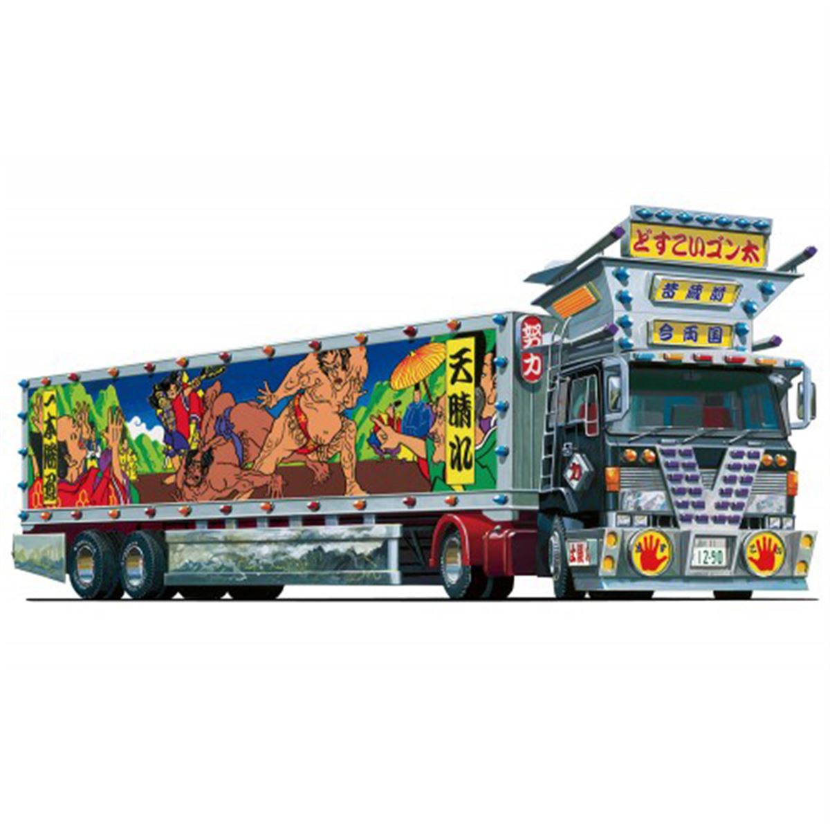 デコトラ入門「1/64 ミニデコNEXT」に大型トレーラ「どすこいゴン太