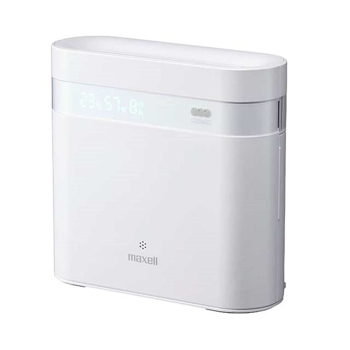 マクセル、温湿度表示に対応したオゾン除菌消臭器「オゾネオエアロ
