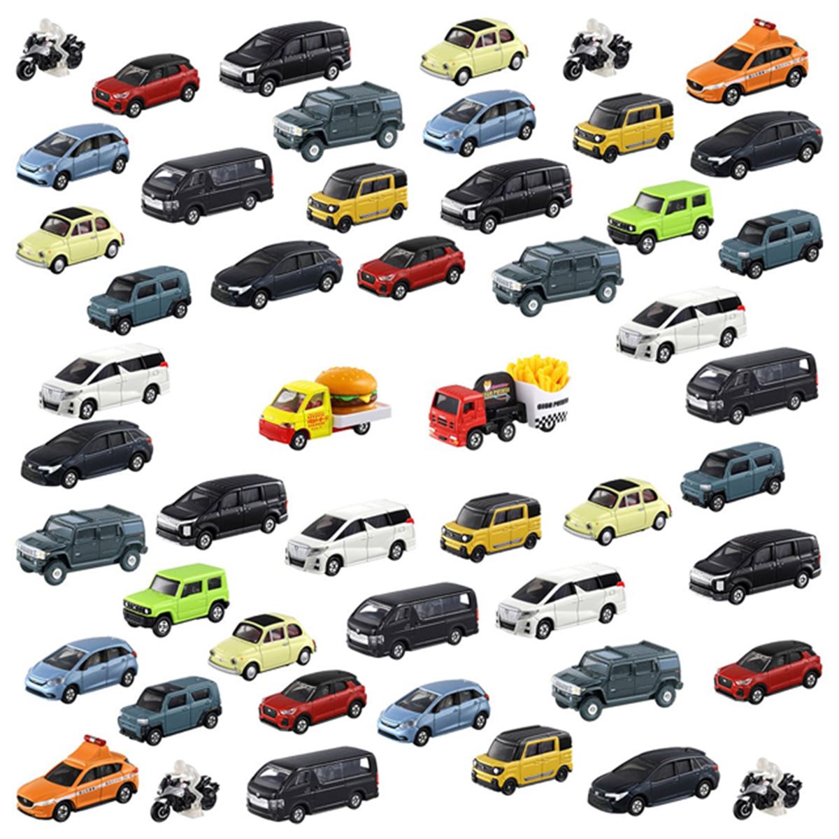 タカラトミー、トミカ50周年「ゆるっとキャンプに出かけたい50台セット