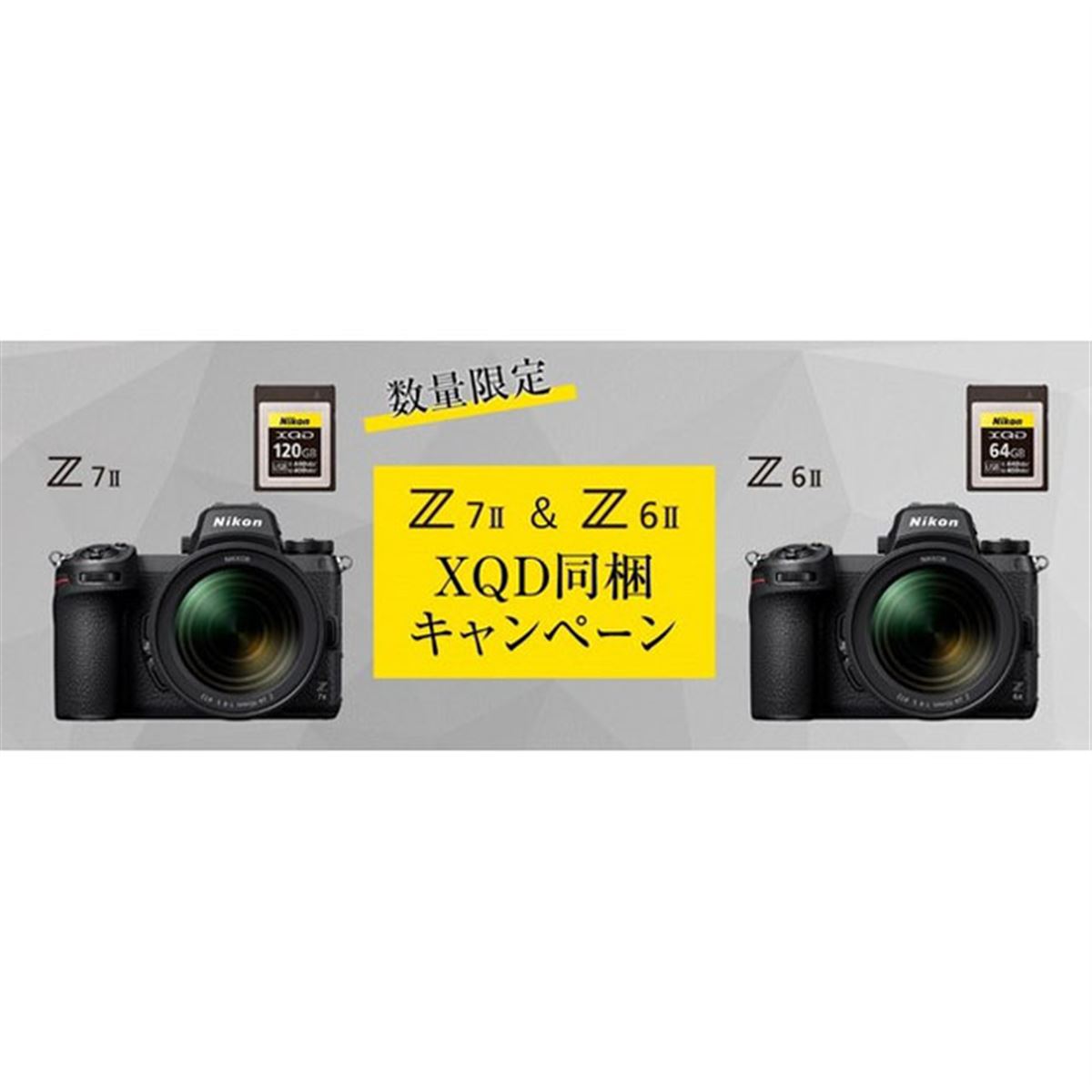 「かわいい～！」 ニコン、「Z 7II」「Z 6II」対象のXQDメモリーカード同梱 デジタルカメラ