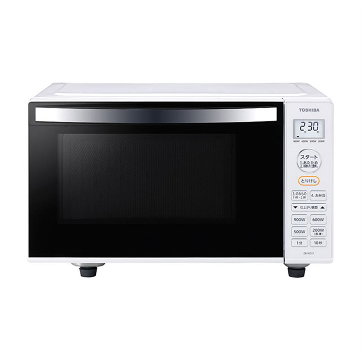 東芝電子レンジ 17L フラット 2021年製 東芝、自動調理に対応したフラット庫内の電子レンジ「ER-WS17