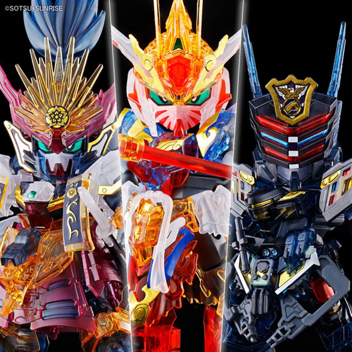 SDガンダムワールド ヒーローズ」よりプラモ3体が限定クリア