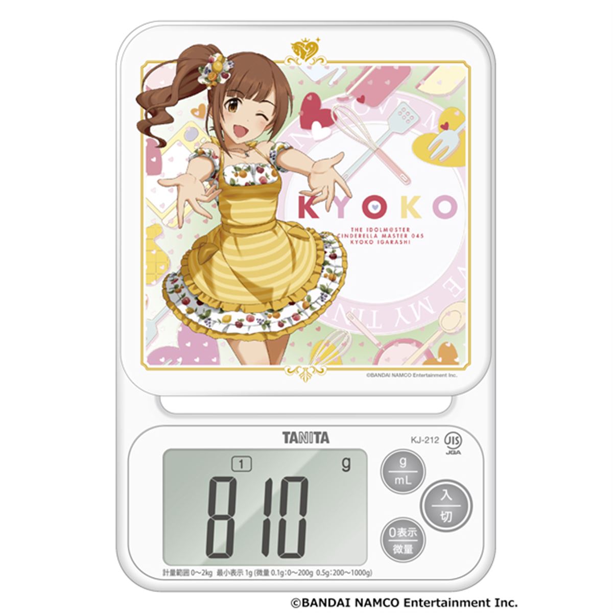 タニタ×「シンデレラガールズ」第1弾、五十嵐響子デザインの