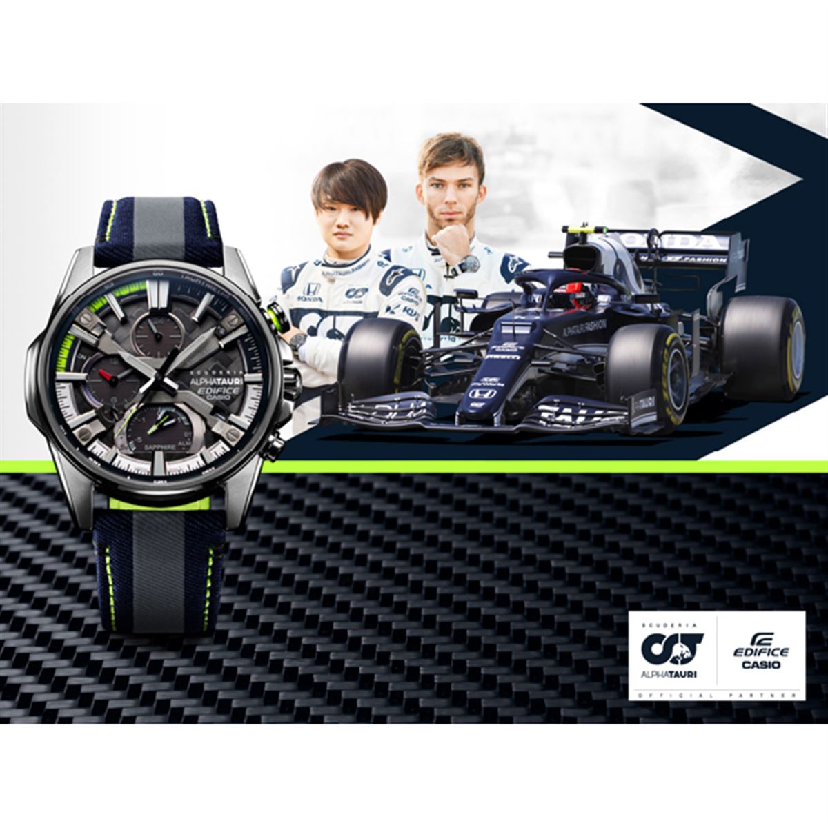 Casio Unveils EDIFICE Watches Featuring 6K Carbon Fibre in