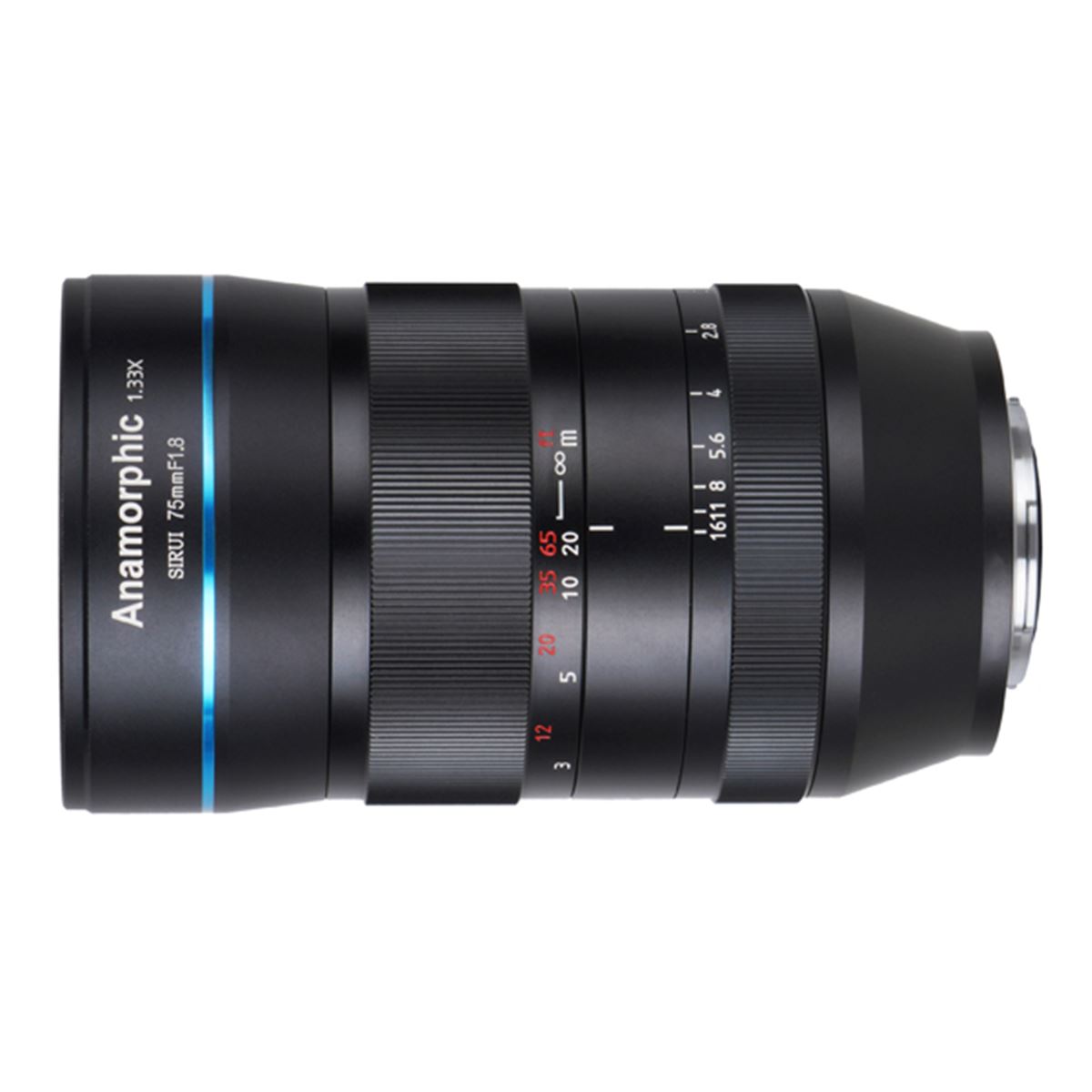 SIRUI、APS-C用アナモルフィックレンズ「75mm F1.8 1.33X」を