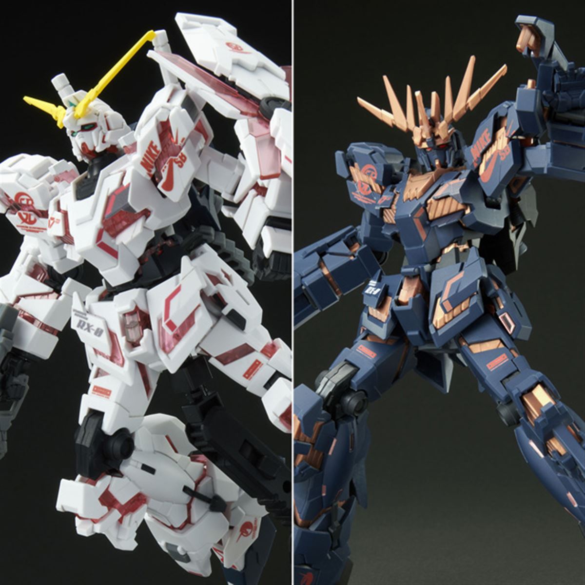 機動戦士ガンダムUC」NIKE SBカラーの限定HGガンプラ、9月24日