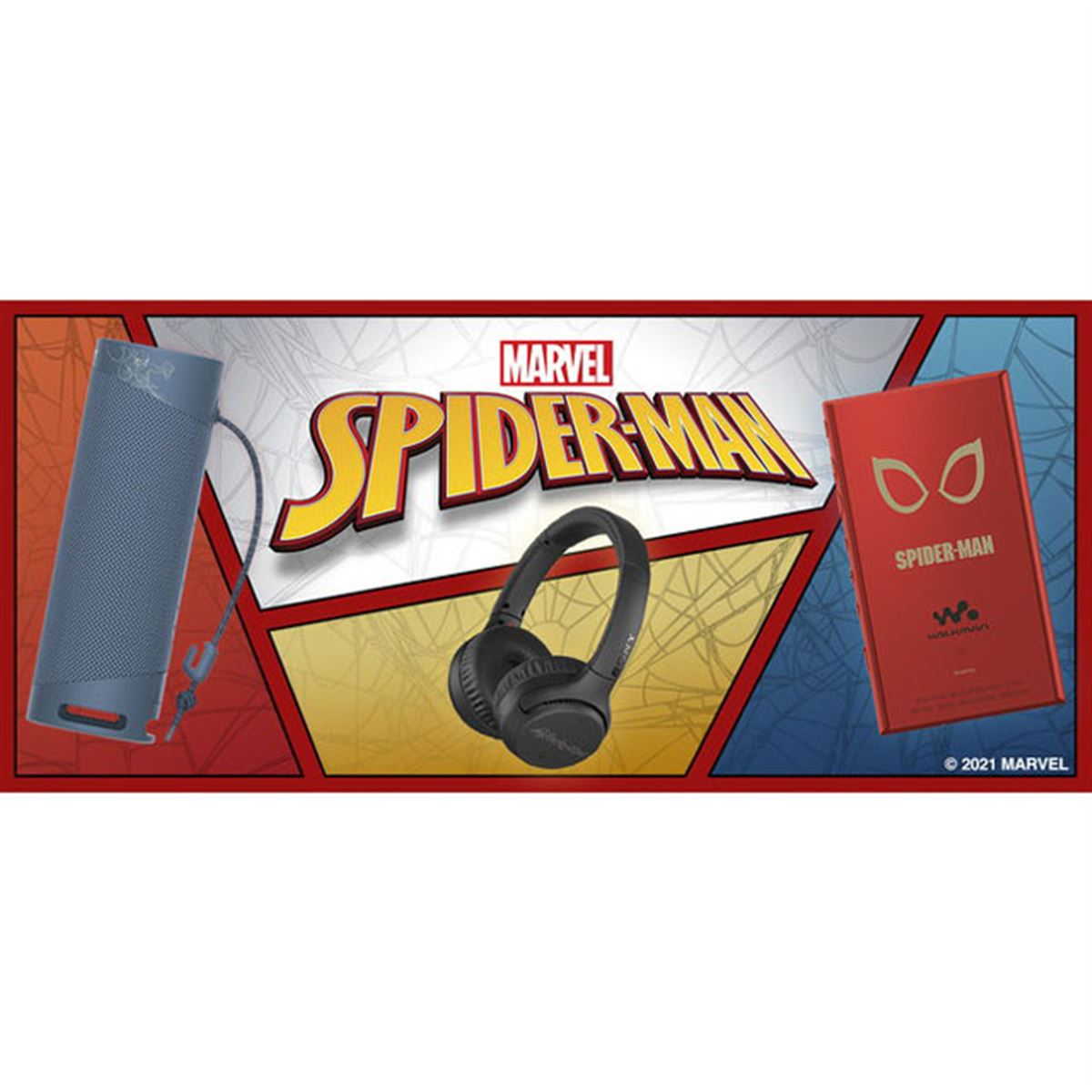 ソニー、「スパイダーマン」デザインのウォークマン/無線