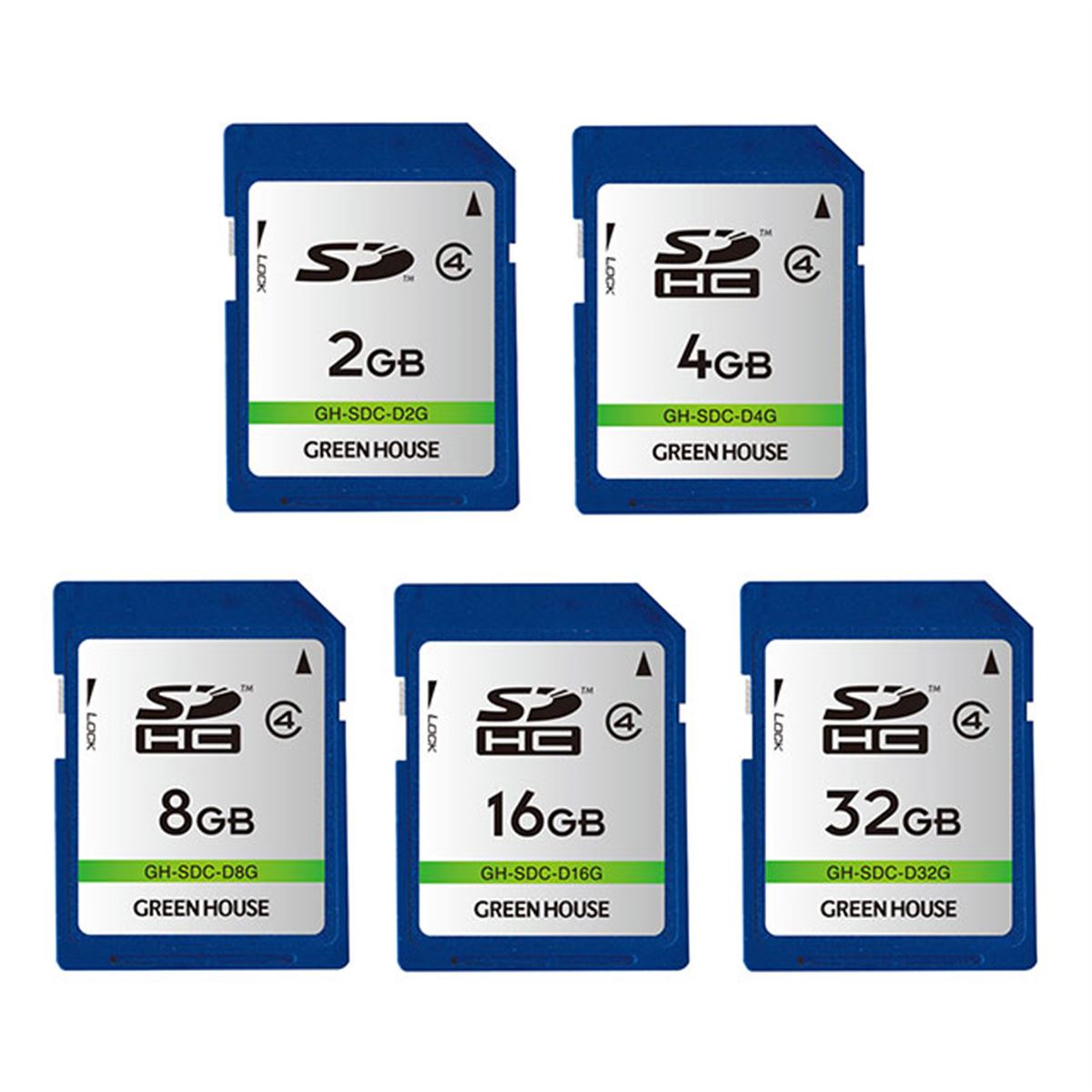 グリーンハウス、2GB～32GBをラインアップしたSD/SDHCメモリーカード