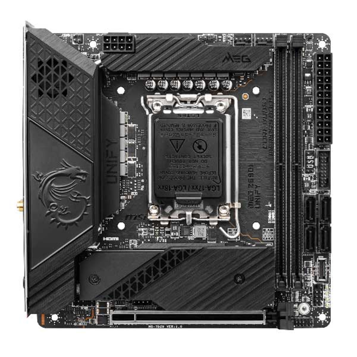 MSI、「Intel Z690」を搭載したMini ITXマザー「MEG Z690I UNIFY