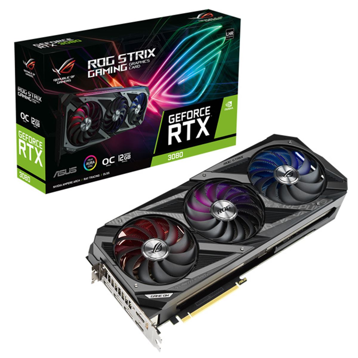 グラフィックボード・グラボ・ビデオカード ASUS GeForce RTX 3080 20GB ROG WHITE ASUS、LHR版「GeForce RTX 3080」を搭載したゲーミングビデオ