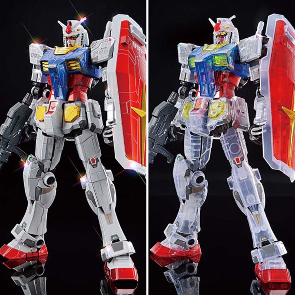 1/100 RX-78F00 ガンダム」チタニウムフィニッシュ/クリアカラーが