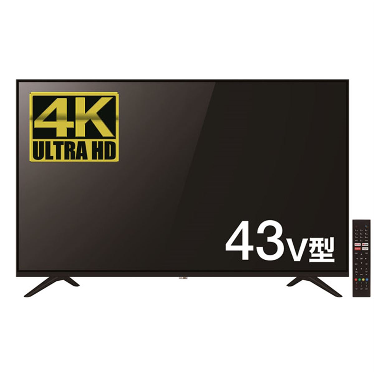 STAYER、“受信料不要”をうたうAndroid TV内蔵「43V型チューナーレス