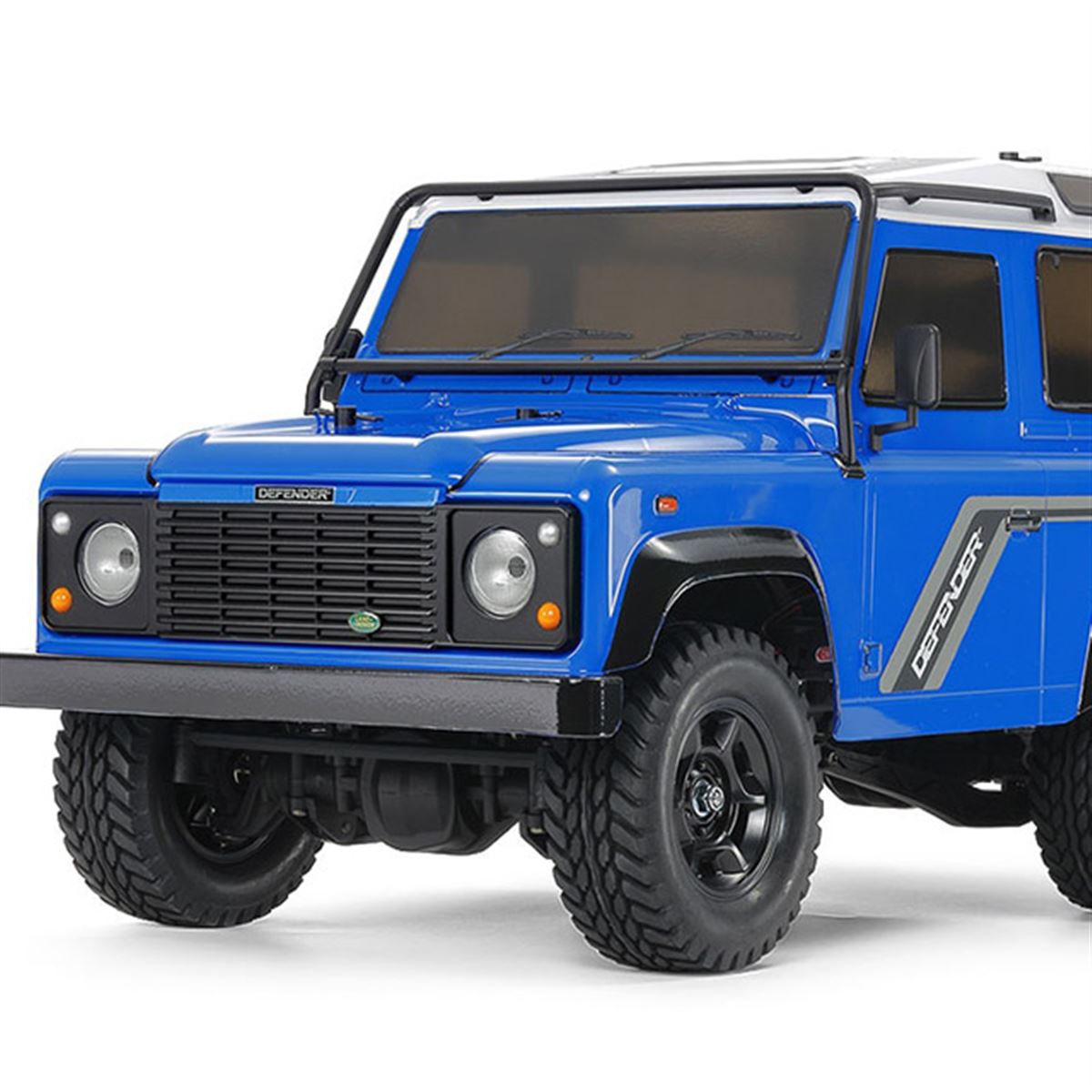 タミヤ、塗装済みライトブルーボディの「ディフェンダー90」1/10電動RC