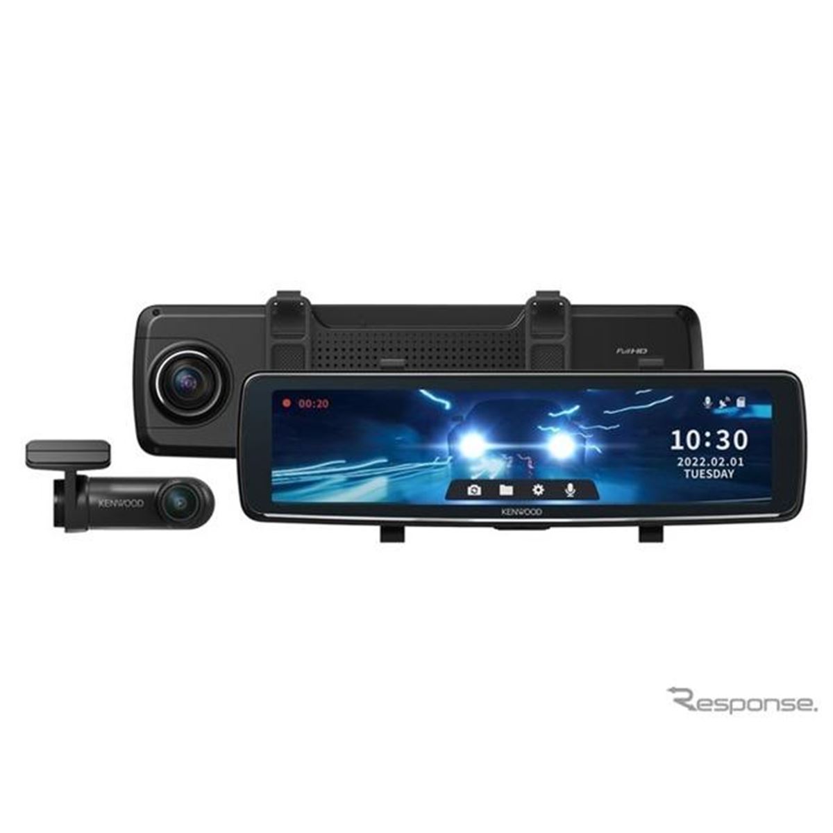 KENWOOD ナビ連動型ドラレコ フロント リア a-max_drv-emn5700