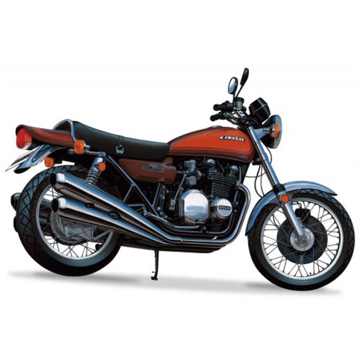 AOSHIMA、火の玉カラーの「カワサキ Z2 750RS」を1/12スケールで