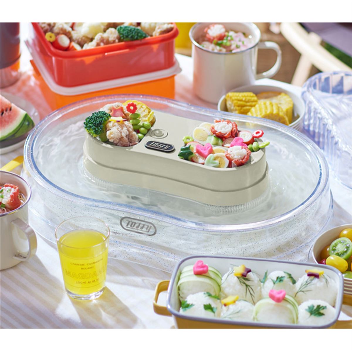 ラドンナ「Toffy きらきら流しそうめん器」に新モデル、回転スピードが