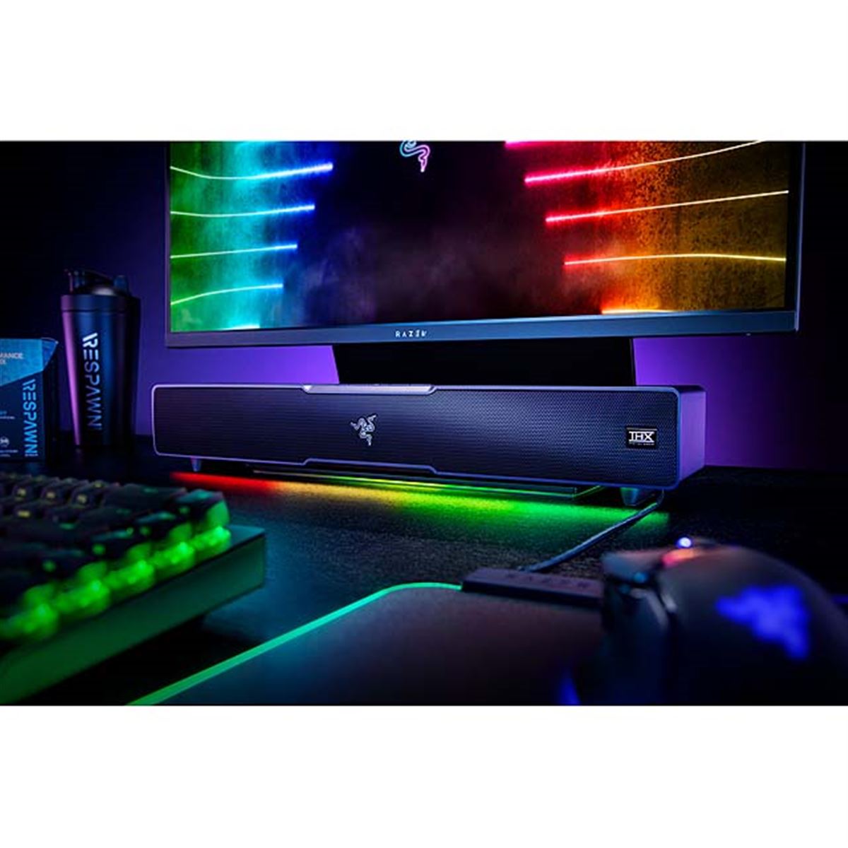 Razer、サブウーハー付きPCサウンドバー「Leviathan V2」を本日5/20