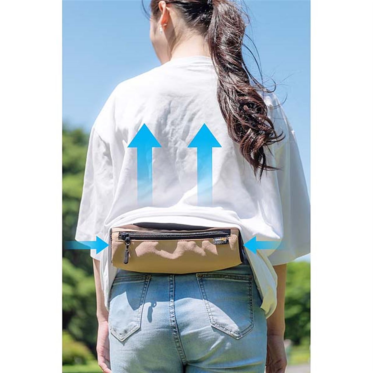 エクスプラス、腰に巻く扇風機「WAIST COOLING BAG」 - 価格.com