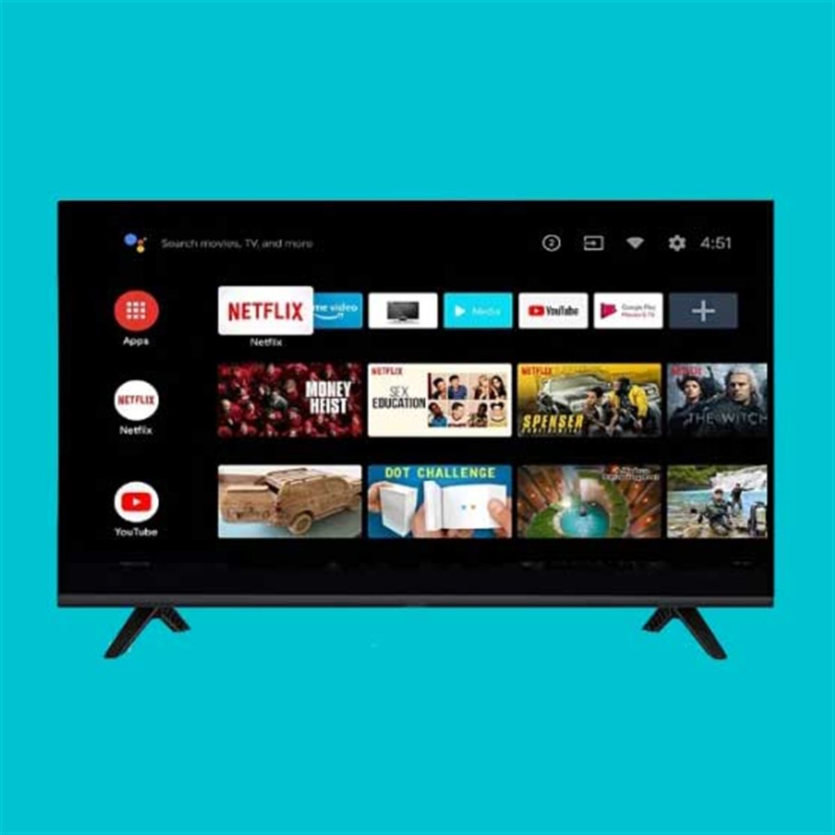 受信料不要”の43V型4Kチューナーレスモデル、スピードスタートアップ 