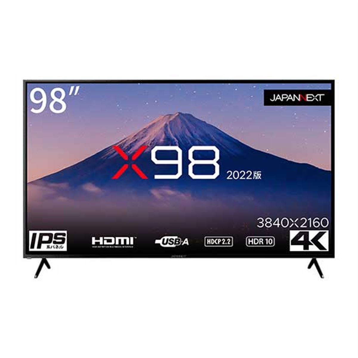 JAPANNEXT、129.8万円の98型4K液晶ディスプレイ「X98（2022版