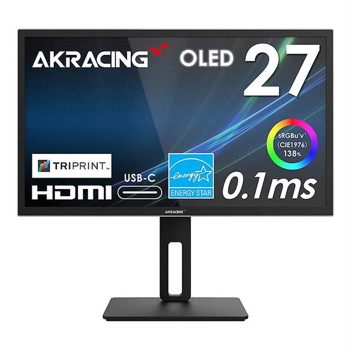 AKRacing、国産有機ELパネルを採用した27型ゲーミング