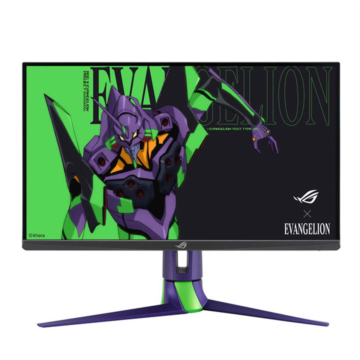 ASUS×エヴァ、初号機カラーのコラボ27型液晶ディスプレイが予約