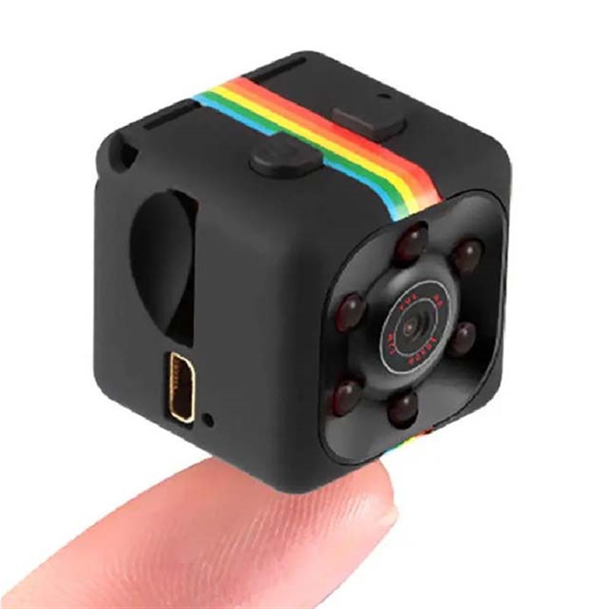 一辺2cmの超小型カメラ「GeeCube X1」の新色「レインボー」が
