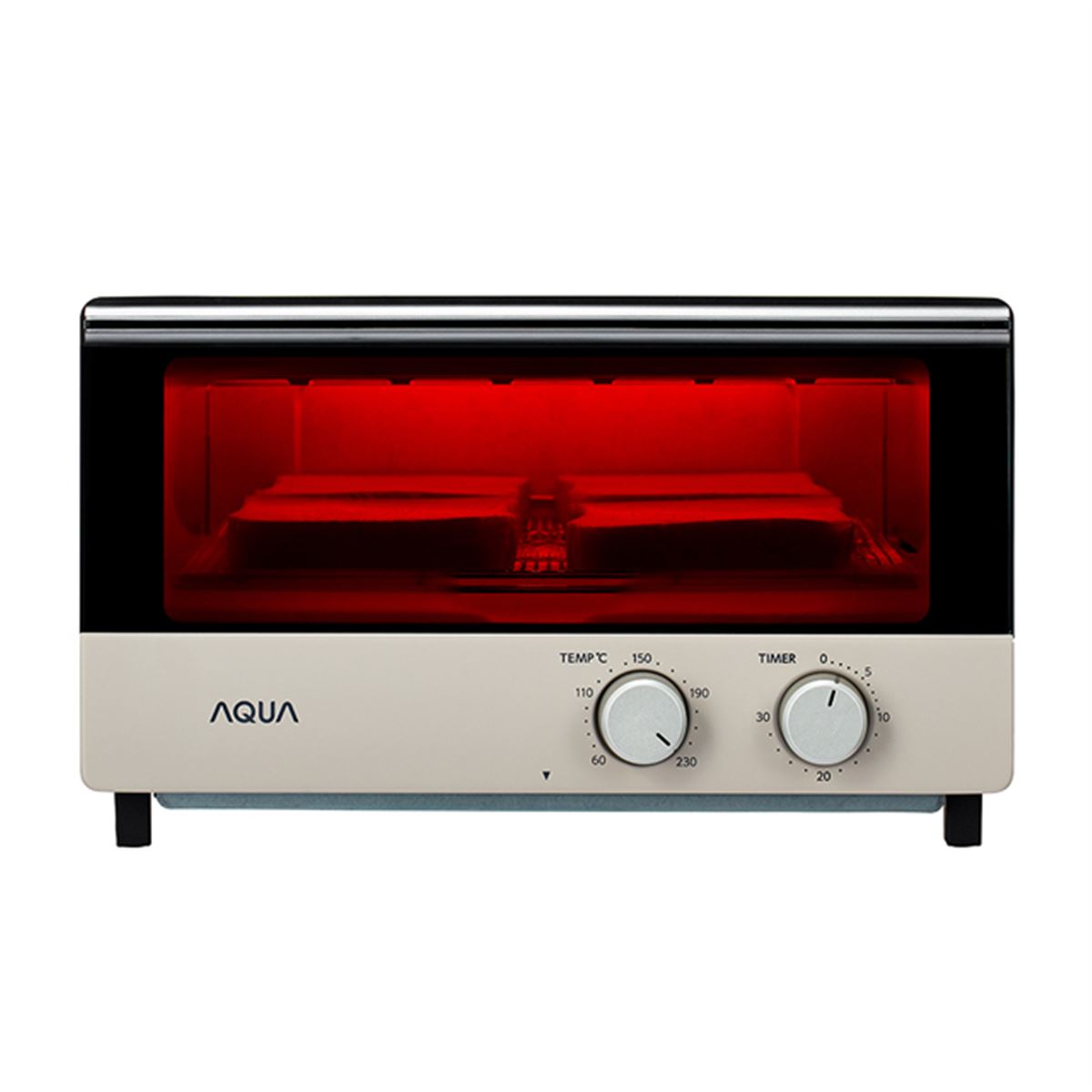 AQUA、遠赤外線ヒーター2本を搭載した4枚焼きトースター「AQT-WS14N AQUA、遠赤外線ヒーター2本を搭載した4枚焼きトースター「AQT-WS14N