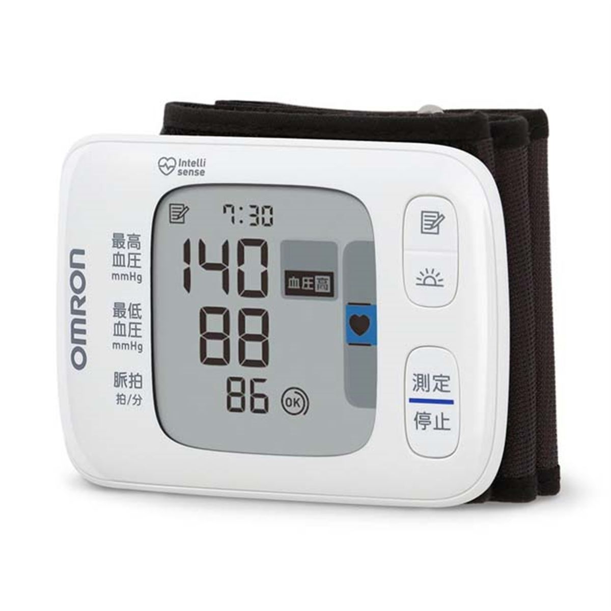 オムロン、血圧データをスマホにBluetooth転送できる手首式血圧計「HEM