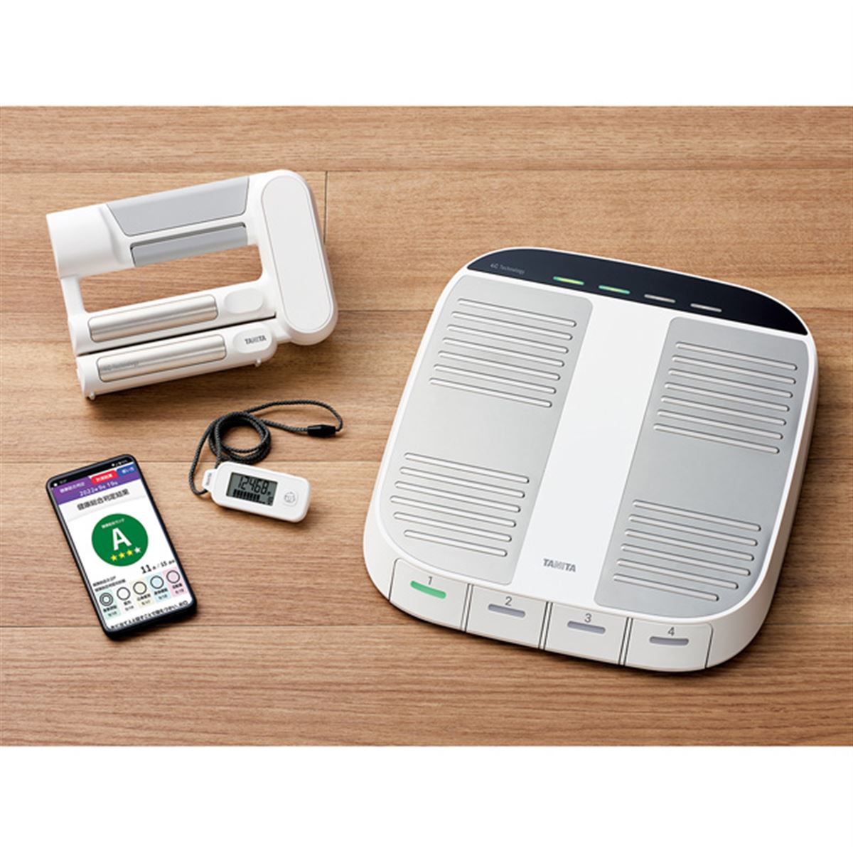 タニタ、スマホでデータ管理できる「筋力計」「体組成計」「歩数計」の