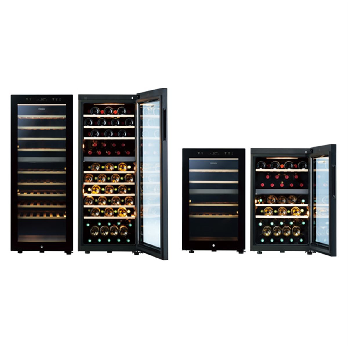 ハイアール ワインクーラー 10段 ハイアール ワインクーラー 10段 ハイアール、2室2温構造の庫内を採用