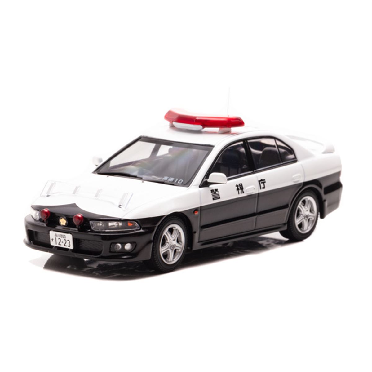 新品ヒコセブンギャランVR−4警視庁高速道路交通機動隊パトカー1/43スケール ヒコセブン、警察車両仕様の「三菱 ギャラン VR-4（EC5A）」2種