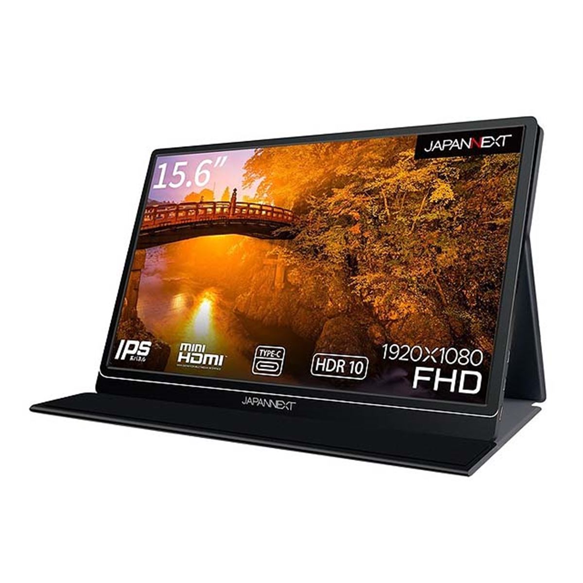 JAPANNEXT、USB Type-C接続の15.6型モバイル液晶「JN-MD-IPS1564FHDR