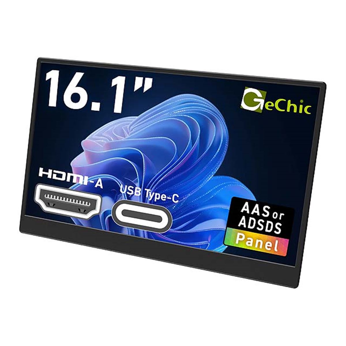 Gechic M161H モバイルモニター 16.1インチ ディスプレイ M161H Portable Monitor 16.1-inch USB-C＆HDMI | Gechic