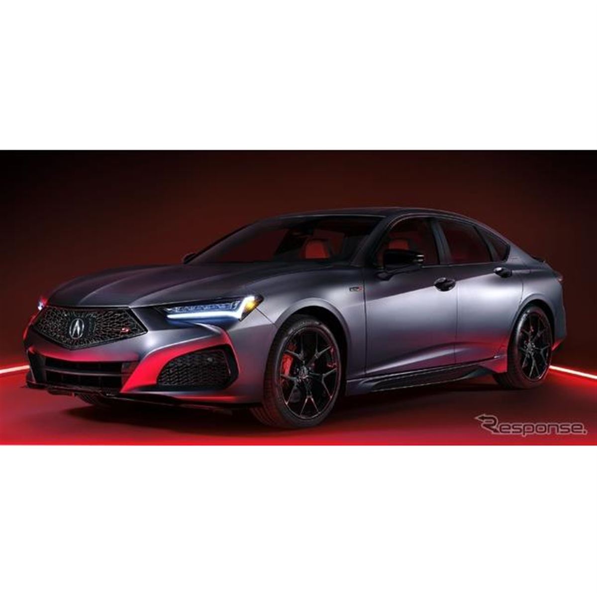 NSX と同じマットグレーで塗装、アキュラのスポーツセダン『TLX』…50台