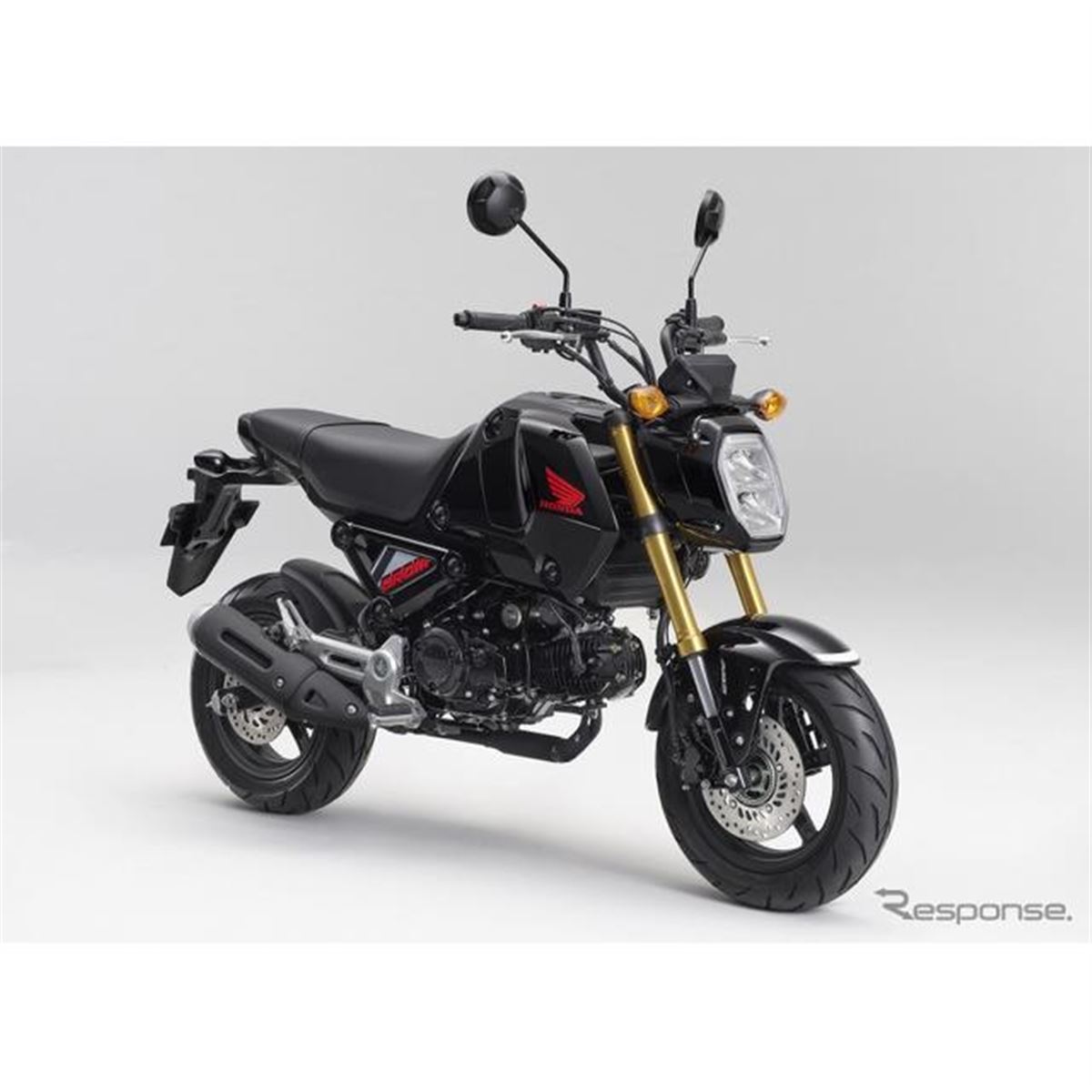 ホンダ グロム、カラーバリエーション変更…ブラックとレッドの2