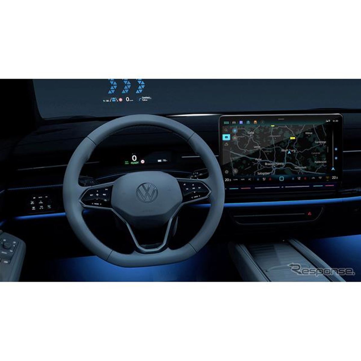 VWの新型EVセダン『ID.7』、内装の映像を先行公開---実車は間もなく