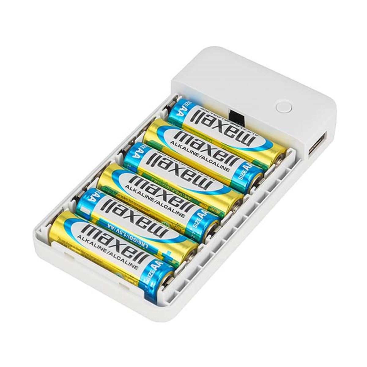 グリーンハウス、乾電池式モバイルバッテリー「GH-BTB36A-WH