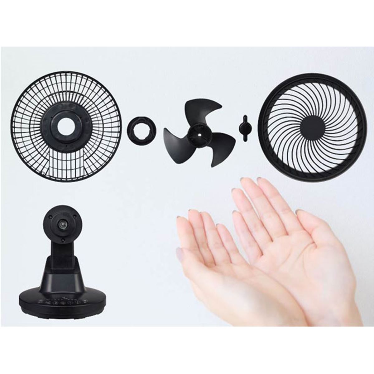 ユアサプライムス、前後ガードを外して洗える20畳対応「360°DC