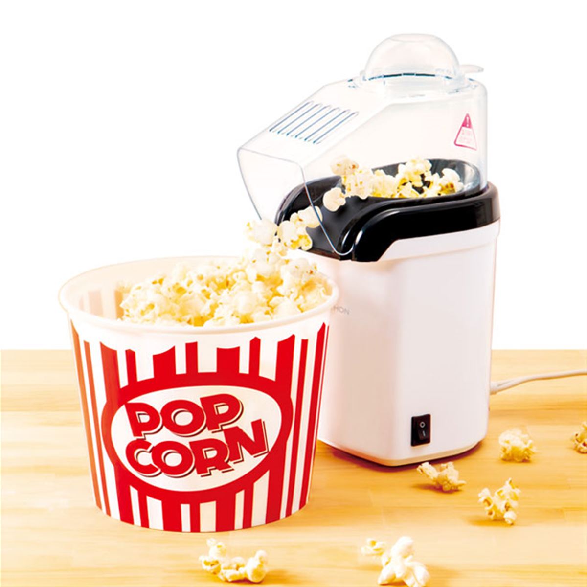 ライソン、シャカシャカ容器付きポップコーンメーカー「シャカポコ