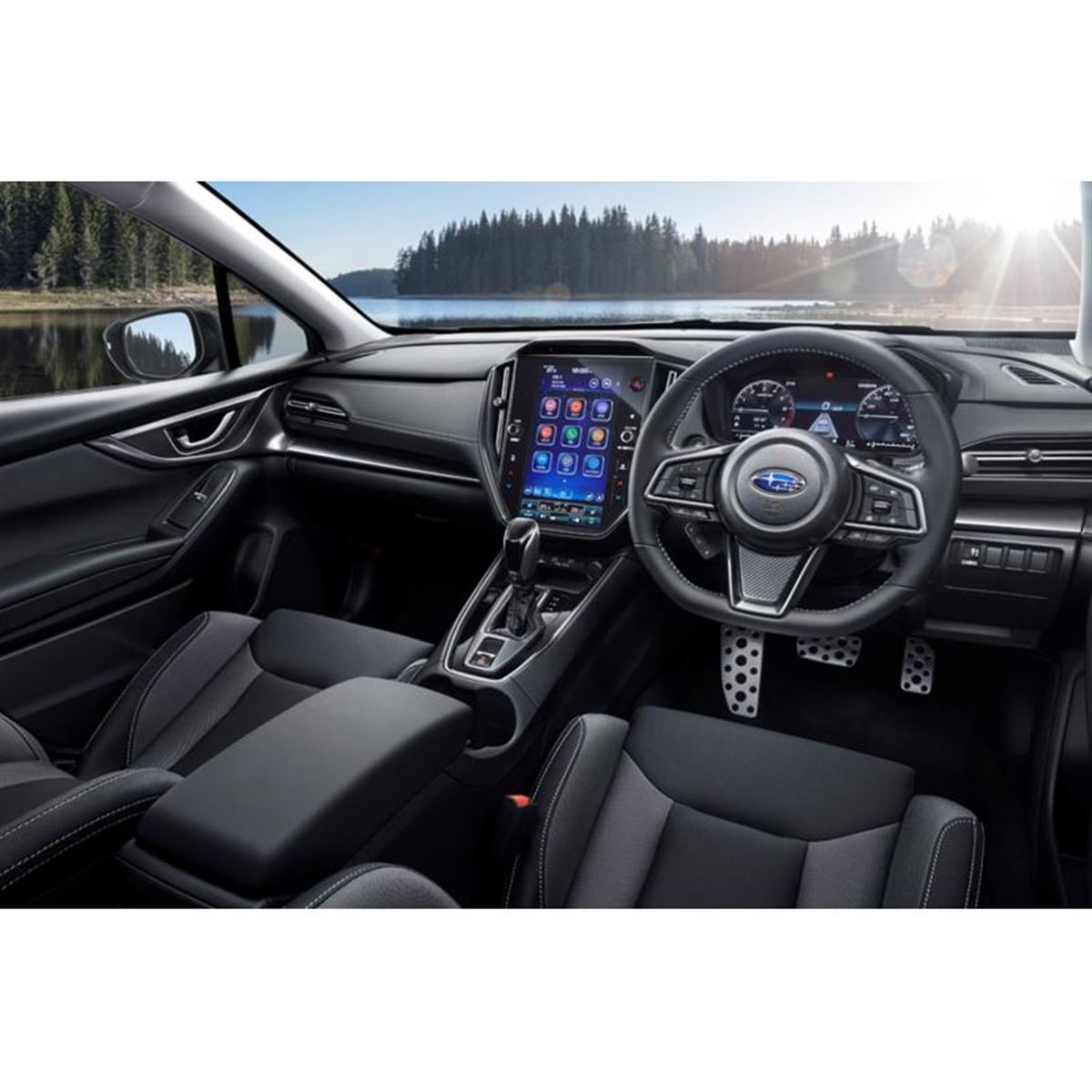 当時物 】 SUBARU 仕様 レザーステアリングオマケ扱いですが ホーン