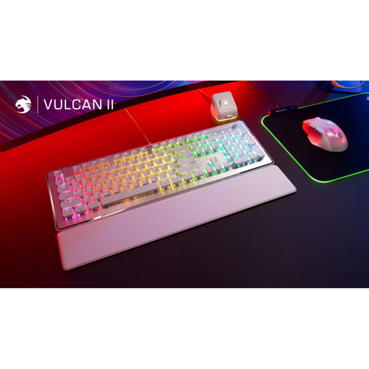 TITAN IIメカニカルスイッチ採用のパームレスト付きゲーミング