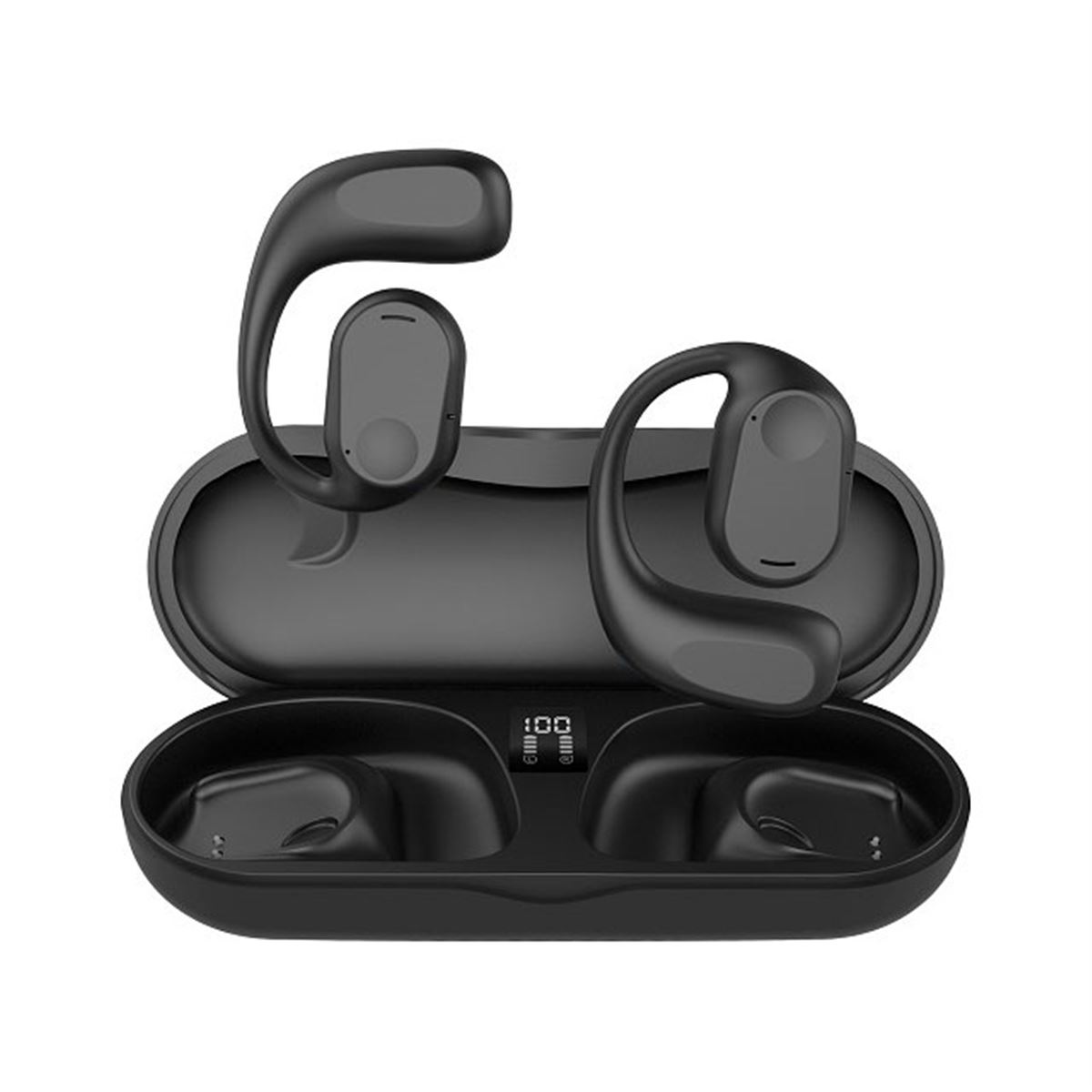 ゲオ、周囲の音が聞こえるイヤーフック型ワイヤレスイヤホン - 価格.com
