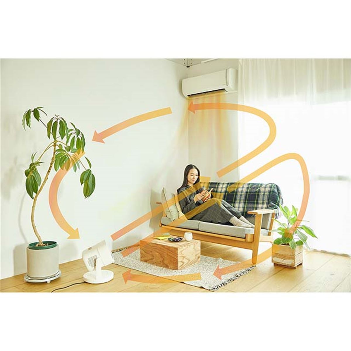 シロカ、温風/冷風に対応した「HOT&COOL サーキュレーター ポカクール